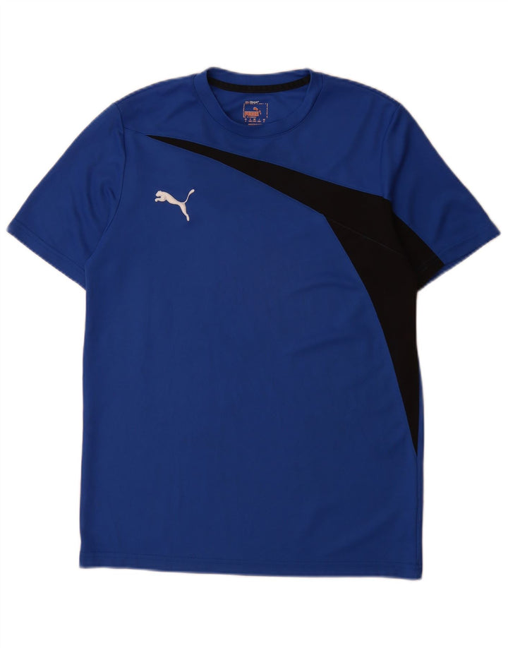 Tricou pentru bărbați Puma Top Small Blue Colorblock