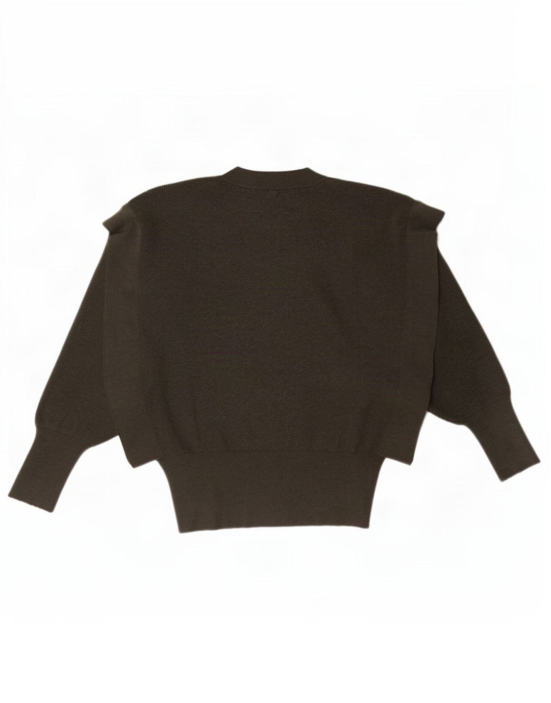 Pulover pentru damă Zara, cu gâtul rotund, liliac, lână kaki, 10 UK