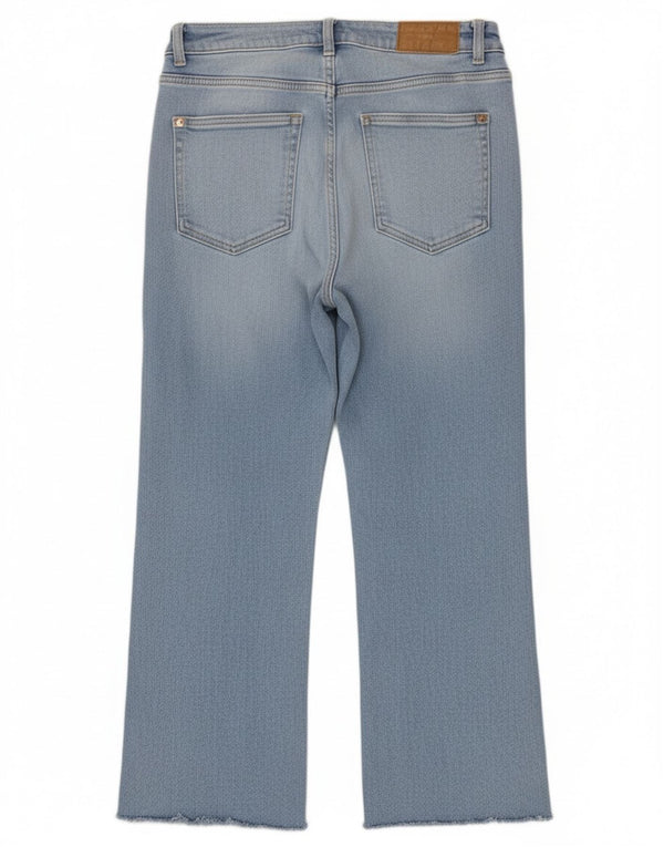 Blugi tăiați pentru femei cu talie înaltă Zara EU 38 Mici L28 L25 Bumbac albastru