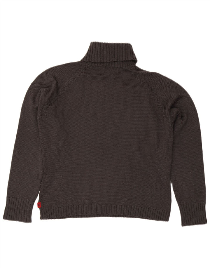 Pulover pentru femei Kappa cu gât rulat UK 16 mare, gri acrilic