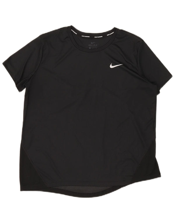 Tricou Nike Dri Fit pentru femei Top UK 16 Large Negru