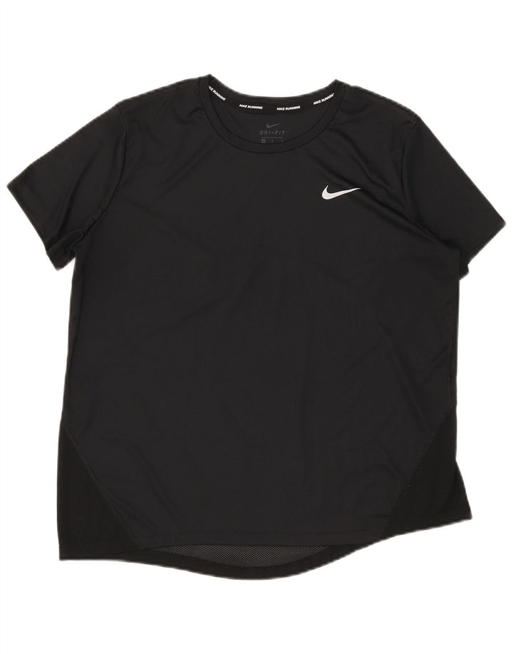 Tricou Nike Dri Fit pentru femei Top UK 16 Large Negru