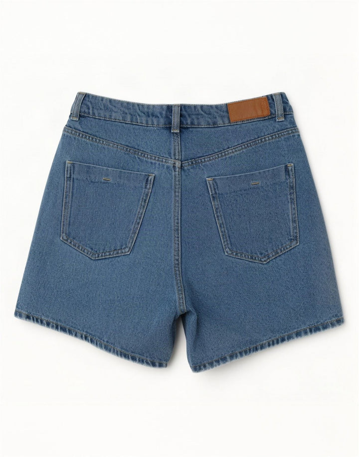 Pantaloni scurți din denim pentru femei cu talie înaltă Zara EU 40 Medium W30 Albastru