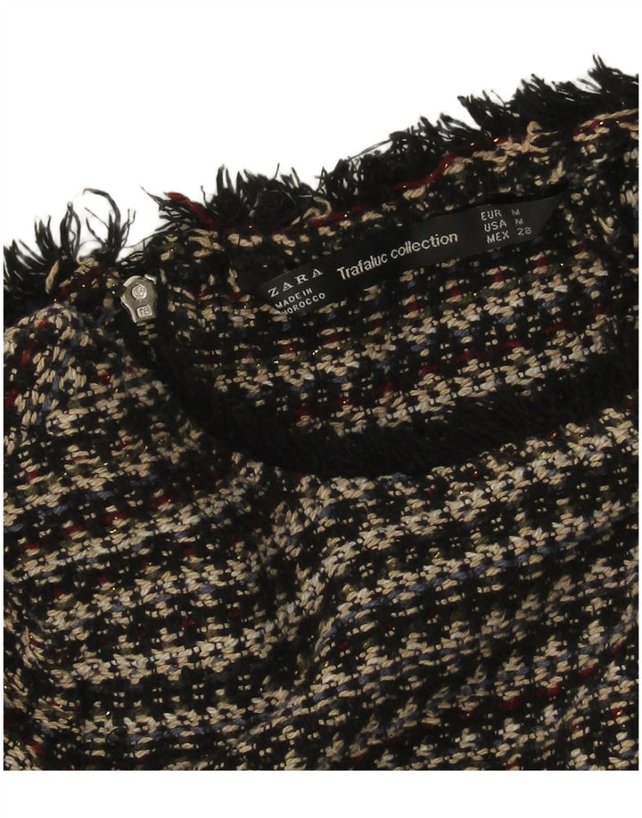 Pulover pentru damă Zara, cu gât de barcă, cu dungi medii, multicolore, UK 12