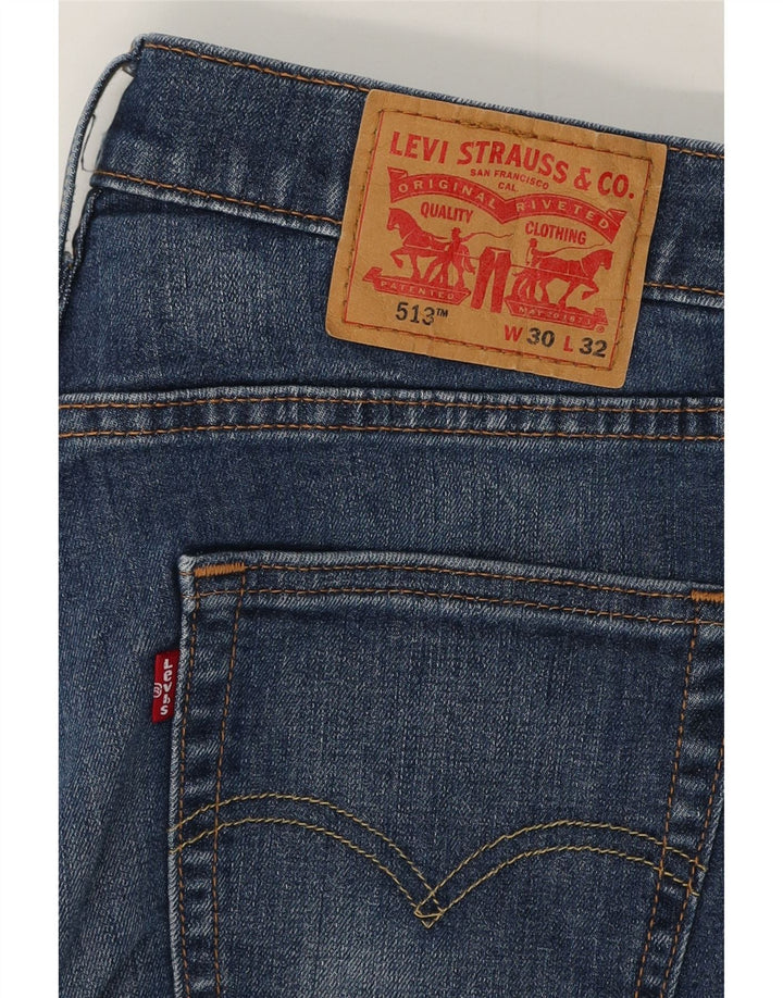 Blugi Levi's 513 Slim pentru bărbați W30 L32 Bumbac albastru