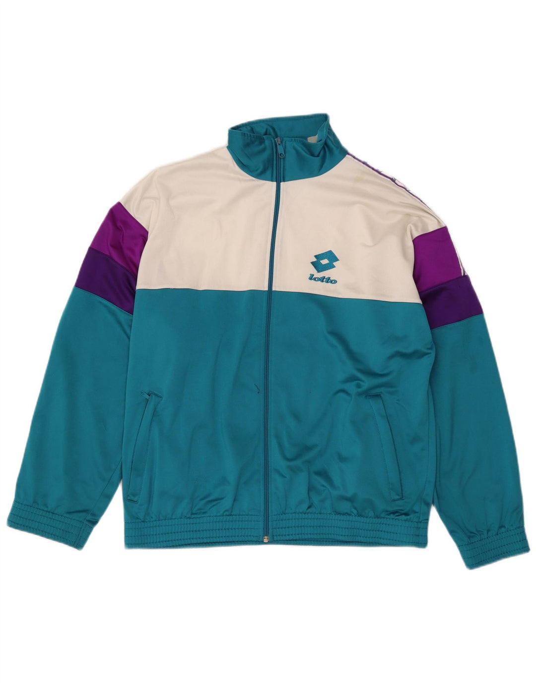 LOTTO Jachetă de trening grafică pentru bărbați, mare, albastru