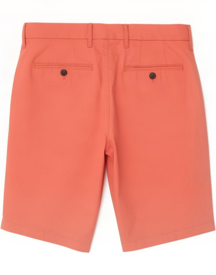 Pantaloni scurți chino obișnuiți pentru bărbați Marks & Spencer W30 bumbac portocaliu mediu
