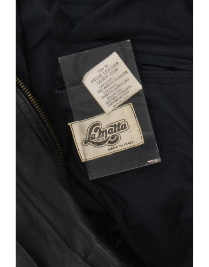 Jachetă de piele pentru bărbați La Matta, UK 38, medie, albastru bleumarin