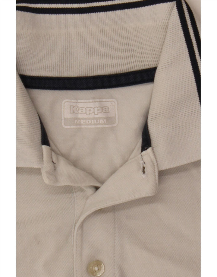 Tricou polo pentru bărbați Kappa, alb mediu