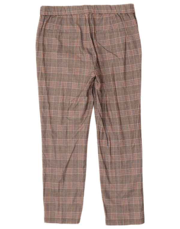 Massimo Dutti Pantaloni chino conici pentru femei EU 42 Large W32 L27 Gri Check