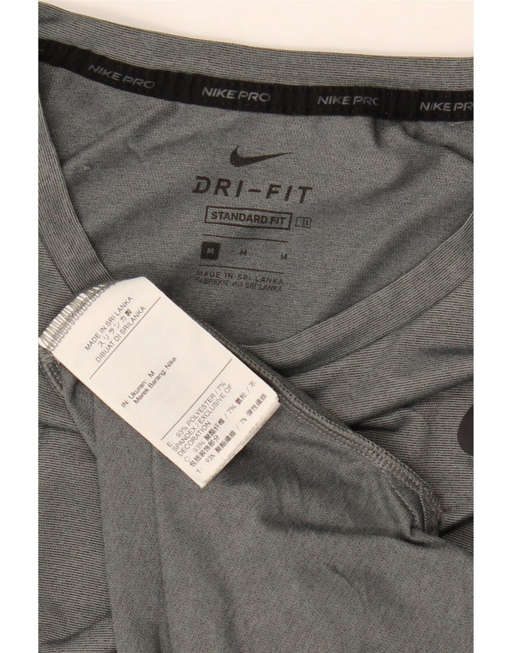 Tricou NIKE Dri Fit Standard Fit Top Medium Gri Poliester