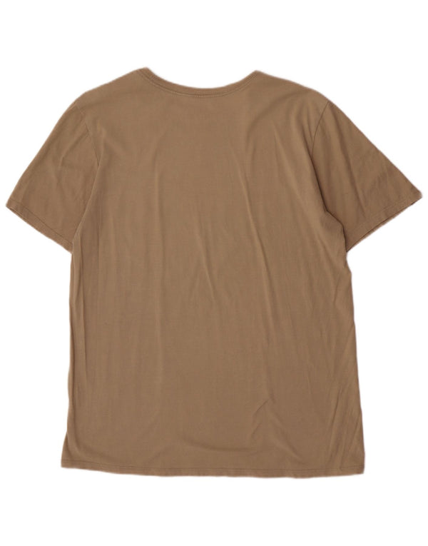 Tricou grafic Nike pentru bărbați cu croială atletică Top mare, bej, bumbac
