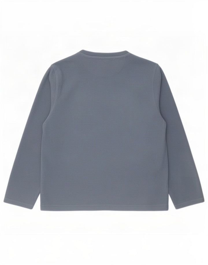 Marks & Spencer pentru bărbați fleece top cu mânecă lungă mare, albastru, poliester