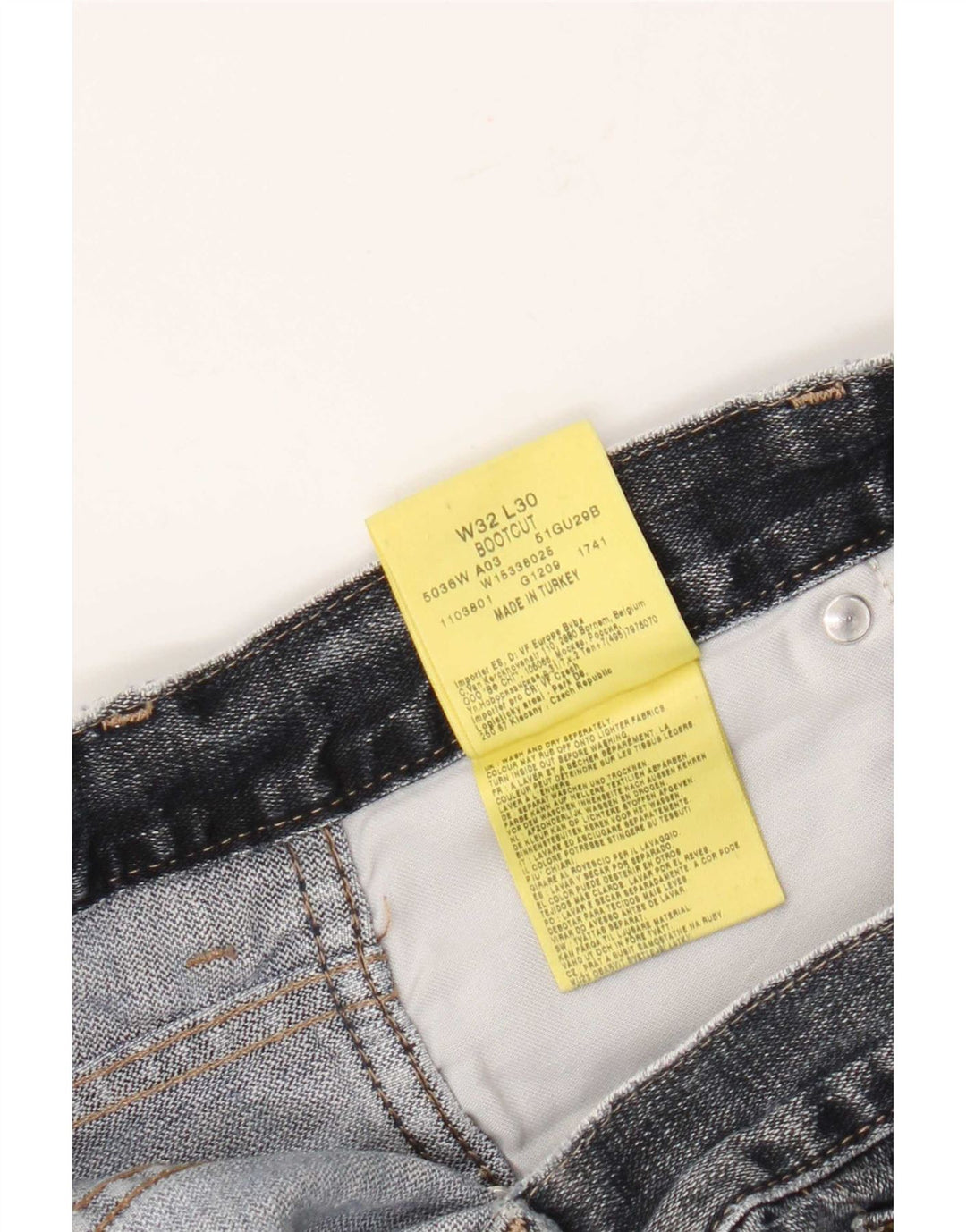Blugi pentru bărbați Bootcut Wrangler W32 L27 Bumbac albastru