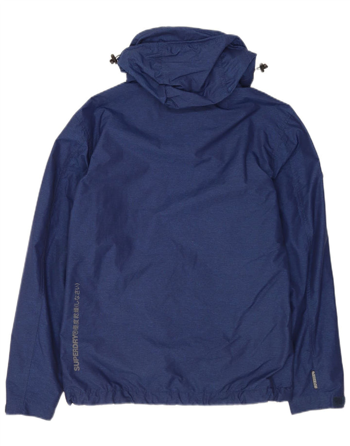 Jachetă de vânt cu glugă Superdry pentru bărbați UK 36 Poliester bleumarin mic