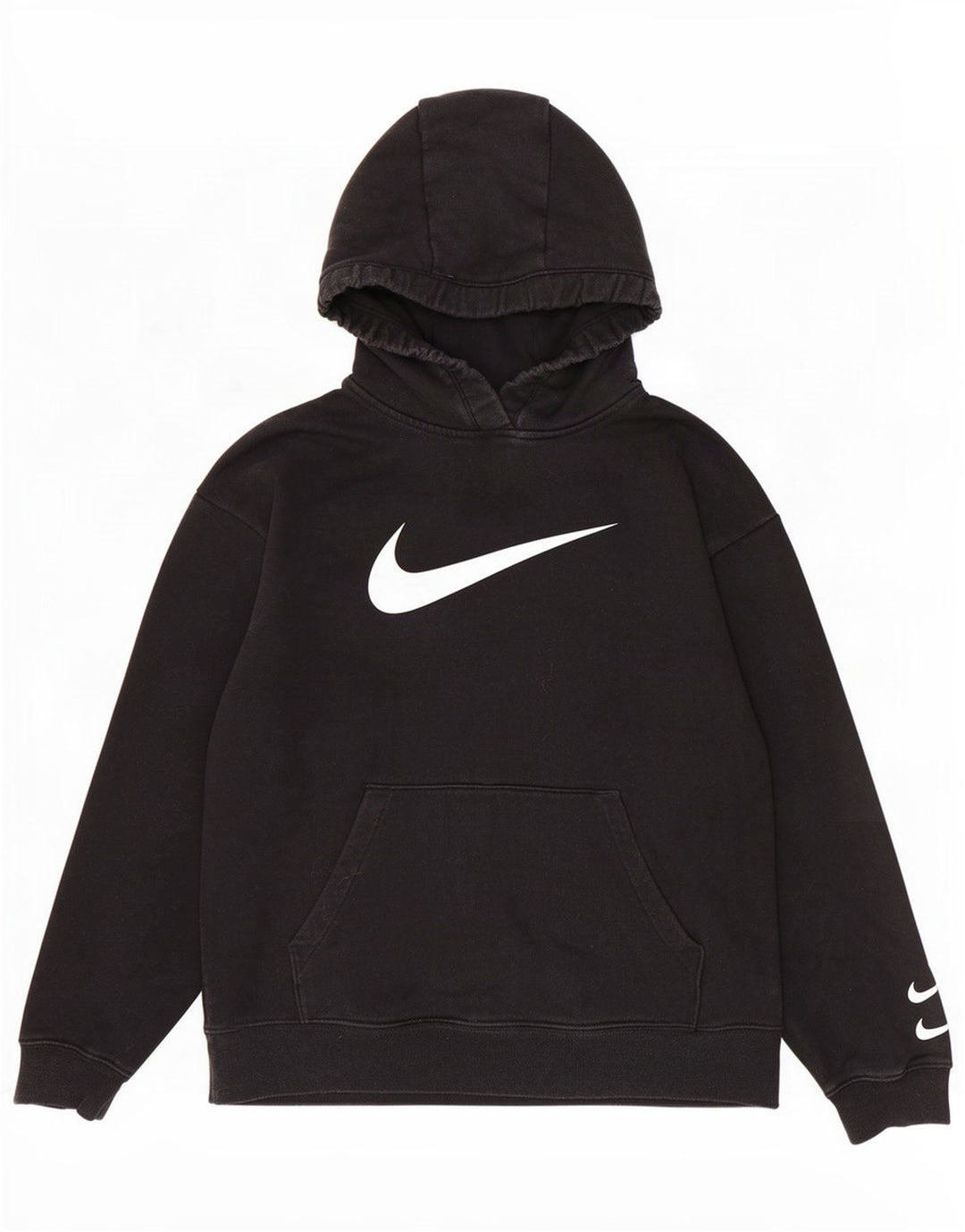 Pulover Nike Grafic pentru bărbați, bumbac mic, negru
