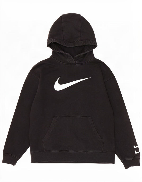 Pulover Nike Grafic pentru bărbați, bumbac mic, negru