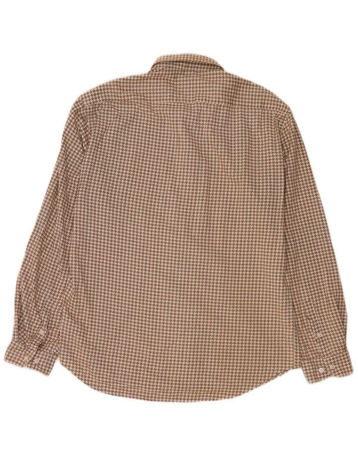 Cămașă de flanel pentru bărbați All Saints 2XL Bej Houndstooth