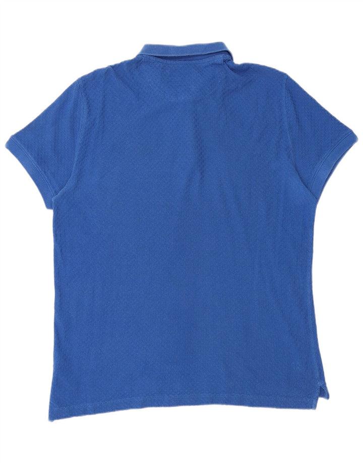 Tricou polo Massimo Dutti pentru bărbați, mare, albastru, bumbac