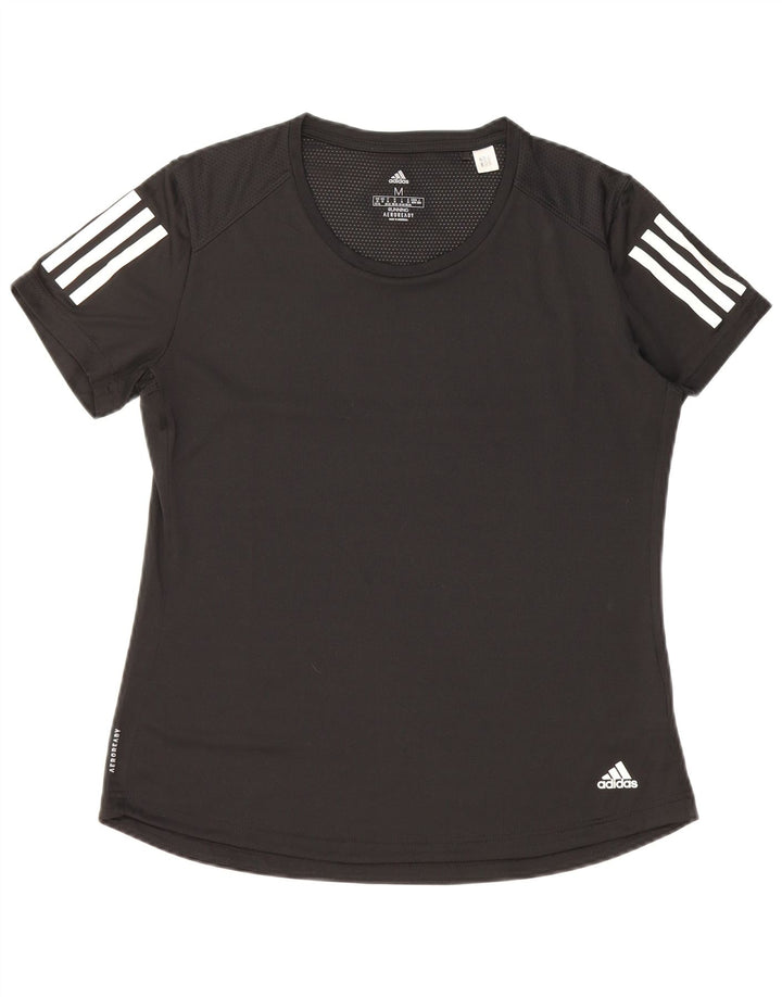 Tricou ADIDAS Aeroready pentru femei, Marea Britanie 12/14 Poliester mediu negru