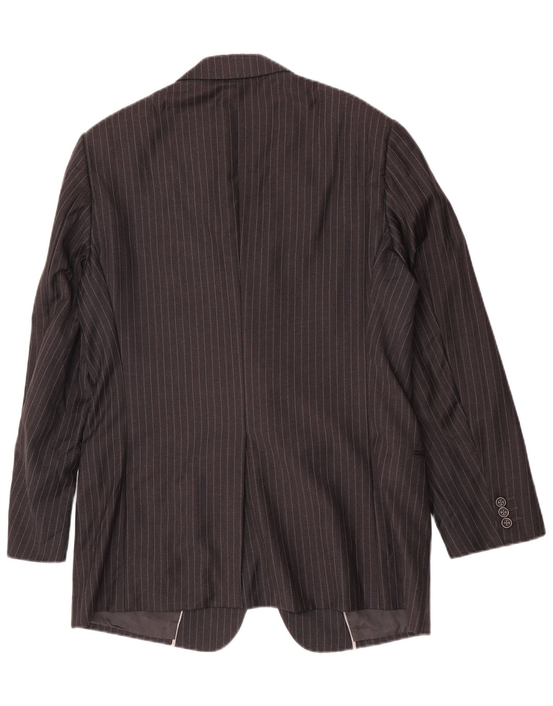 Jachetă pentru bărbați Armani Collezioni cu 2 nasturi IT 52 XL Lână cu dungi gri