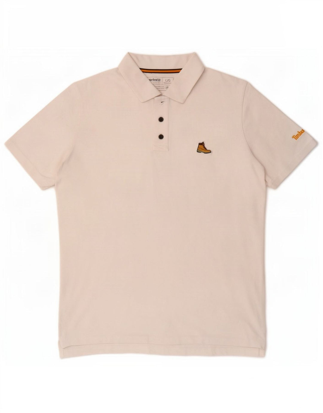 Tricou polo Timberland pentru bărbați, cu formă regulată, mare, alb, din bumbac