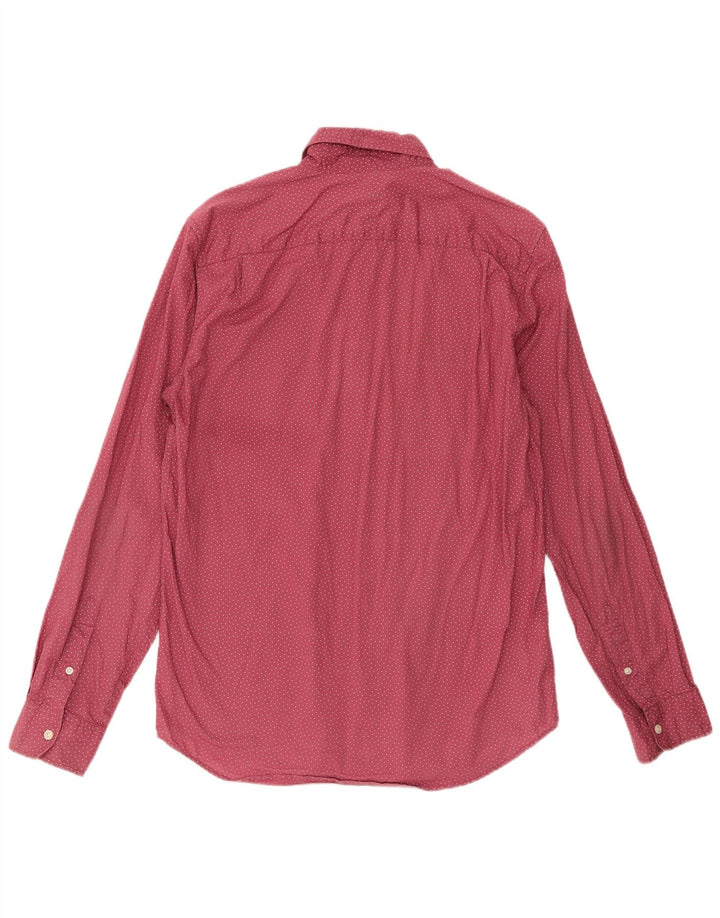 Cămașă pentru bărbați Gap Slim Fit Bumbac cu buline Burgundy mediu