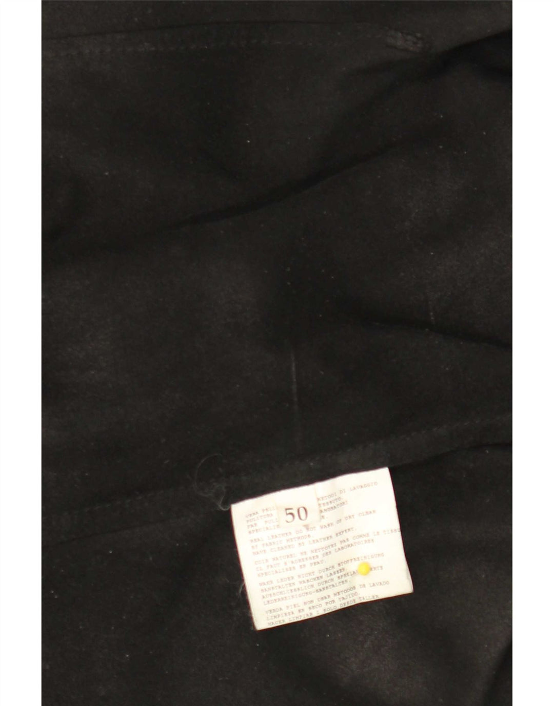 Cămașă din piele vintage pentru femei IT 50 XL neagră