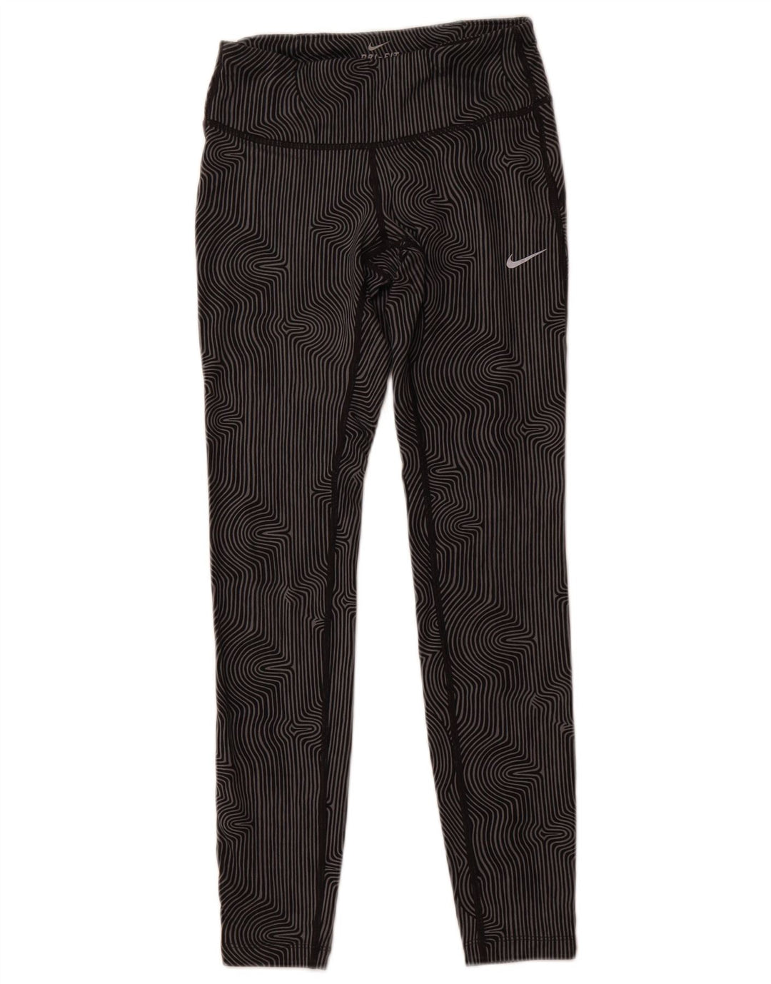 Leggings Dri Fit NIKE pentru femei UK 6 XS Gri Pinstripe