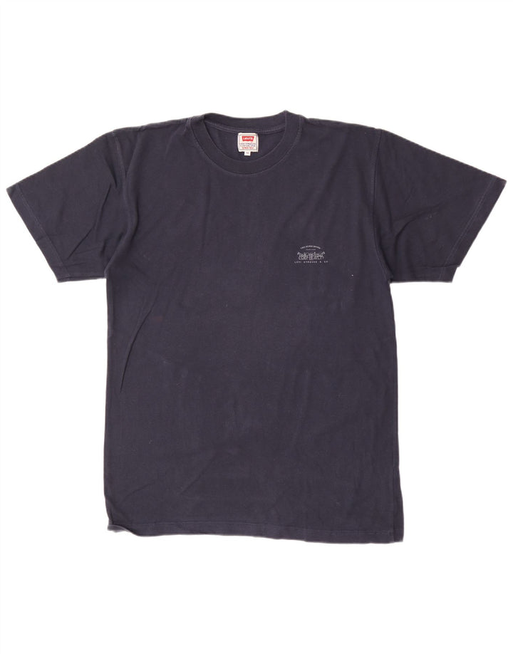 Tricou pentru bărbați Levi's Top mediu din bumbac bleumarin
