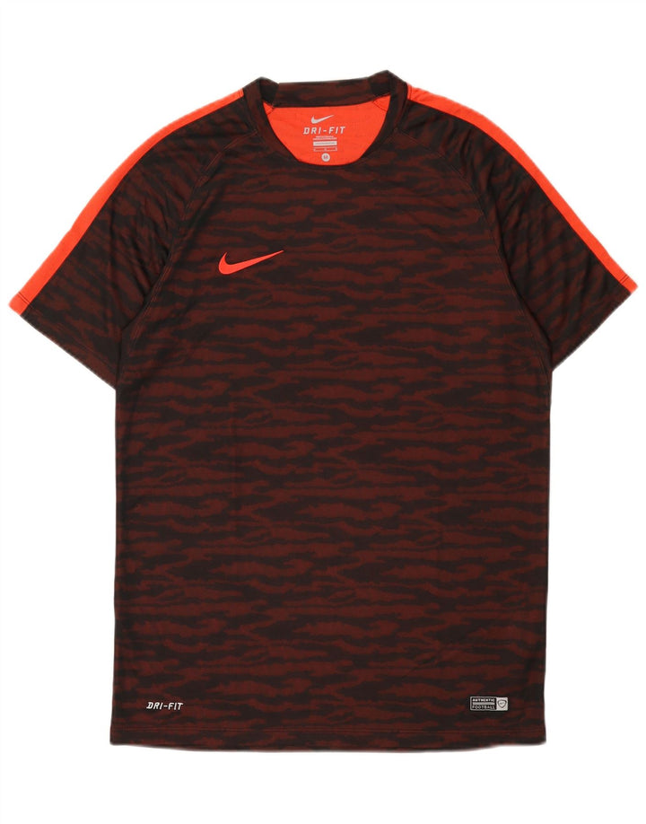 Tricou pentru bărbați Nike Dri Fit Top Mediu Burgundy Animal Print Poliester