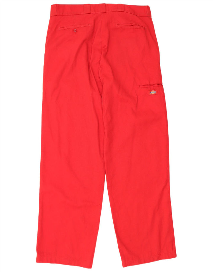 Pantaloni cargo largi pentru bărbați Dickies W36 L33 poliester roșu