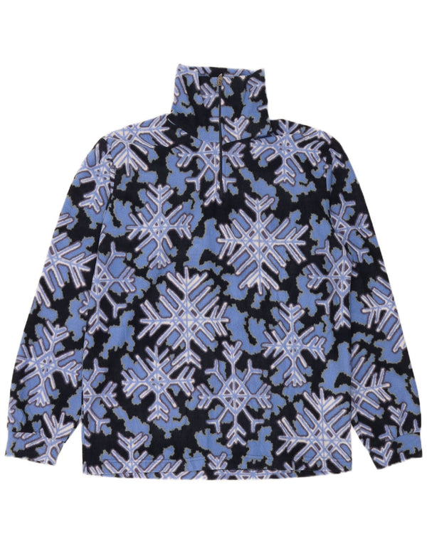 Pulover pentru femei Conte of Florence Snowtime Fleece UK 16, mare, albastru, geometric