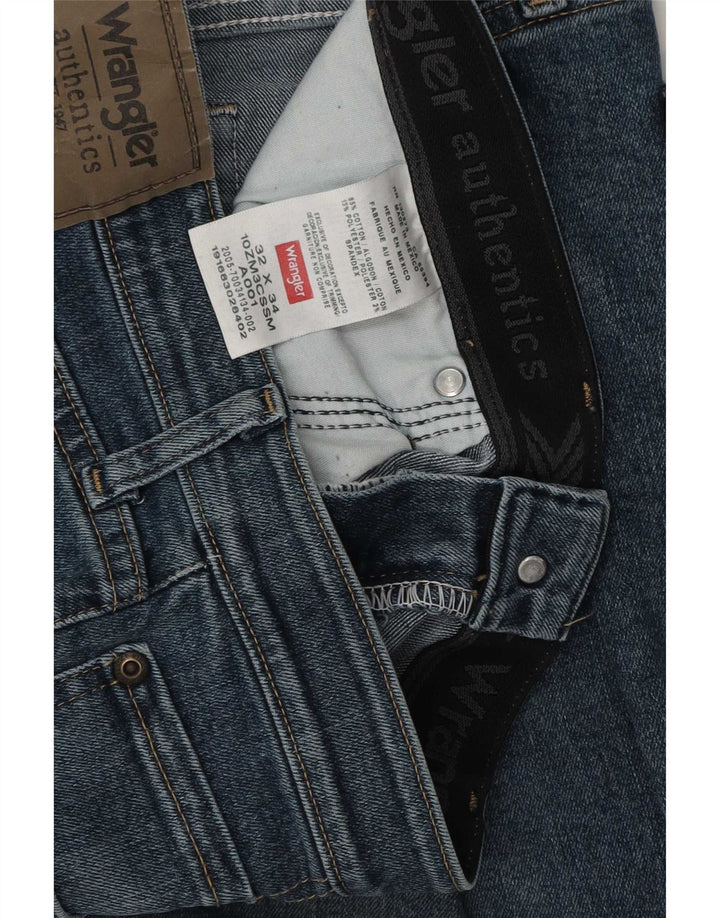 Blugi drepti pentru bărbați Wrangler W32 L34 Bumbac albastru