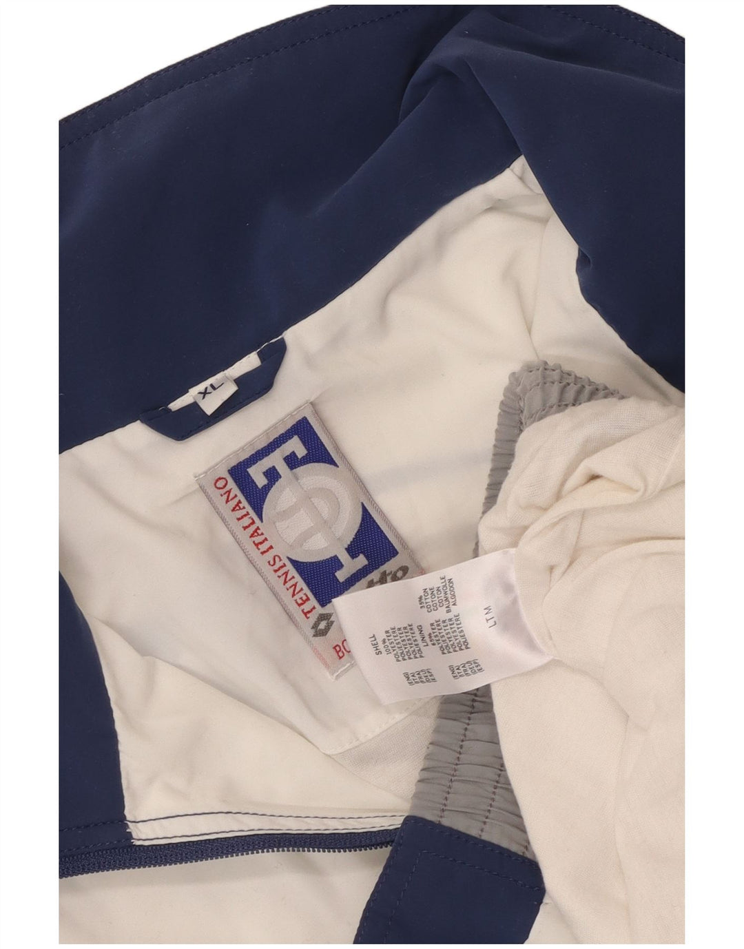 Jachetă de trening grafică pentru bărbați Lotto XL, alb, poliester color bloc