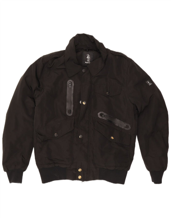 Refrigue Bomber Jacket pentru bărbați UK 40 Large Black