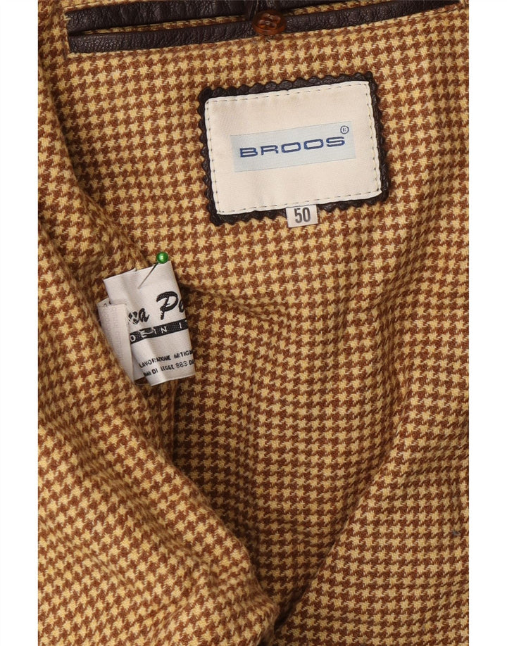 Jachetă din piele vintage pentru bărbați IT 50, maro, maro