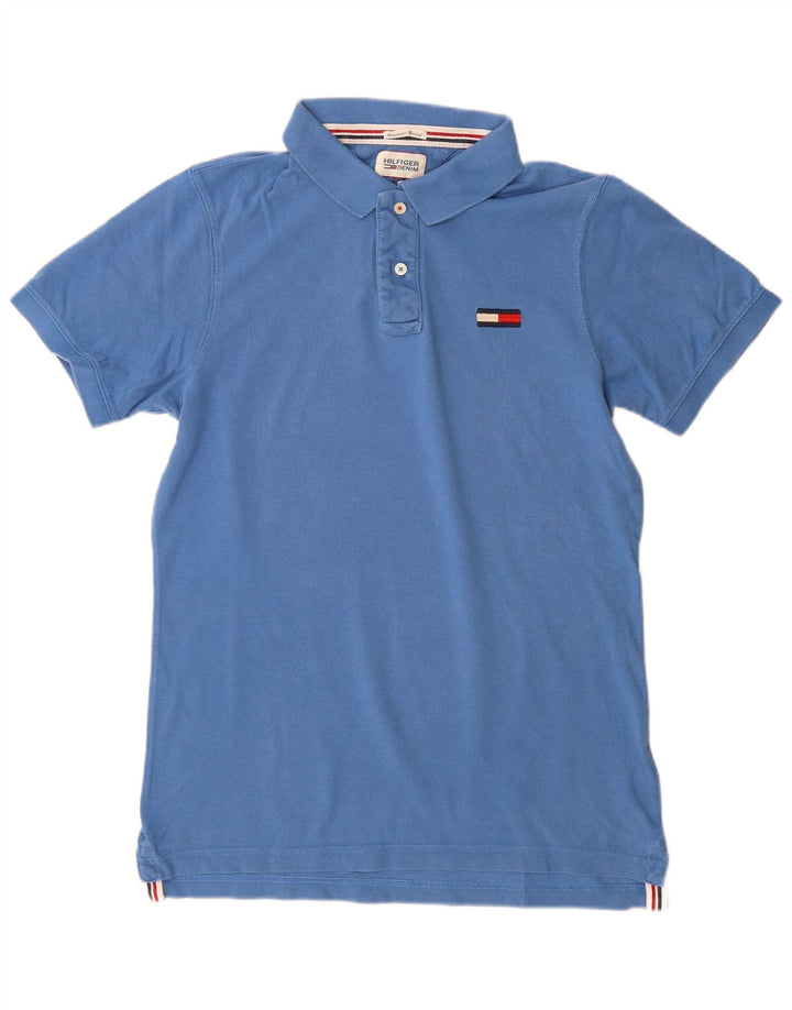 Tricou polo Tommy Hilfiger pentru bărbați, mare, albastru, bumbac