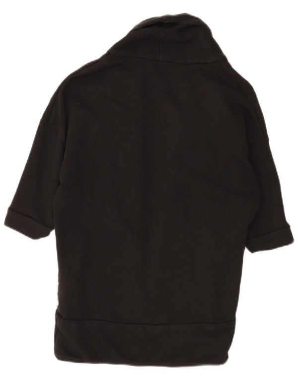 Pulover cardigan cu mânecă scurtă pentru femei Puma UK 10 Bumbac negru mic