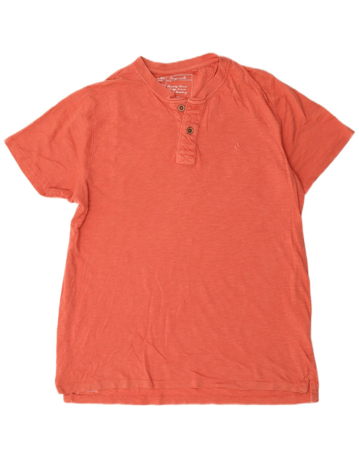 Fat Face Bărbați Tricou Top Mediu Portocaliu Pete Bumbac