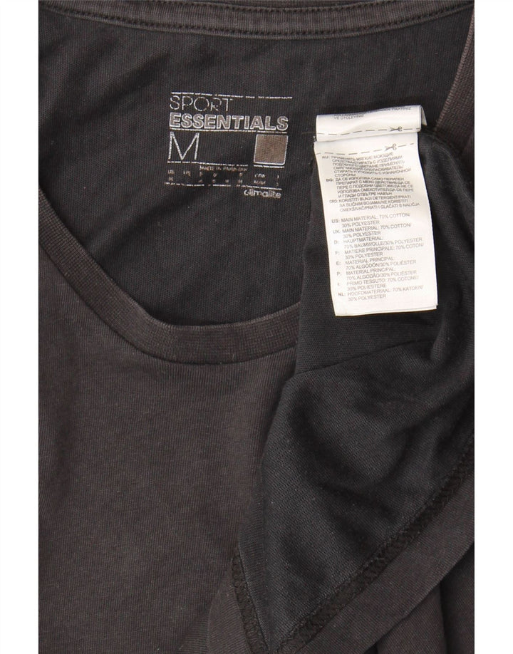 Tricou Adidas Climalite pentru bărbați Top Medium Negru Bumbac