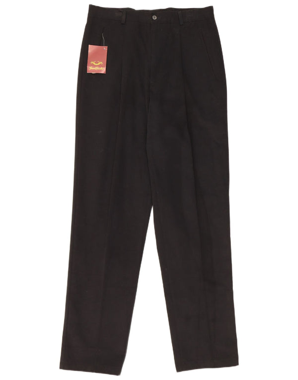 Pantaloni chino vintage pentru bărbați IT 50 Large W32 L34 Bumbac negru