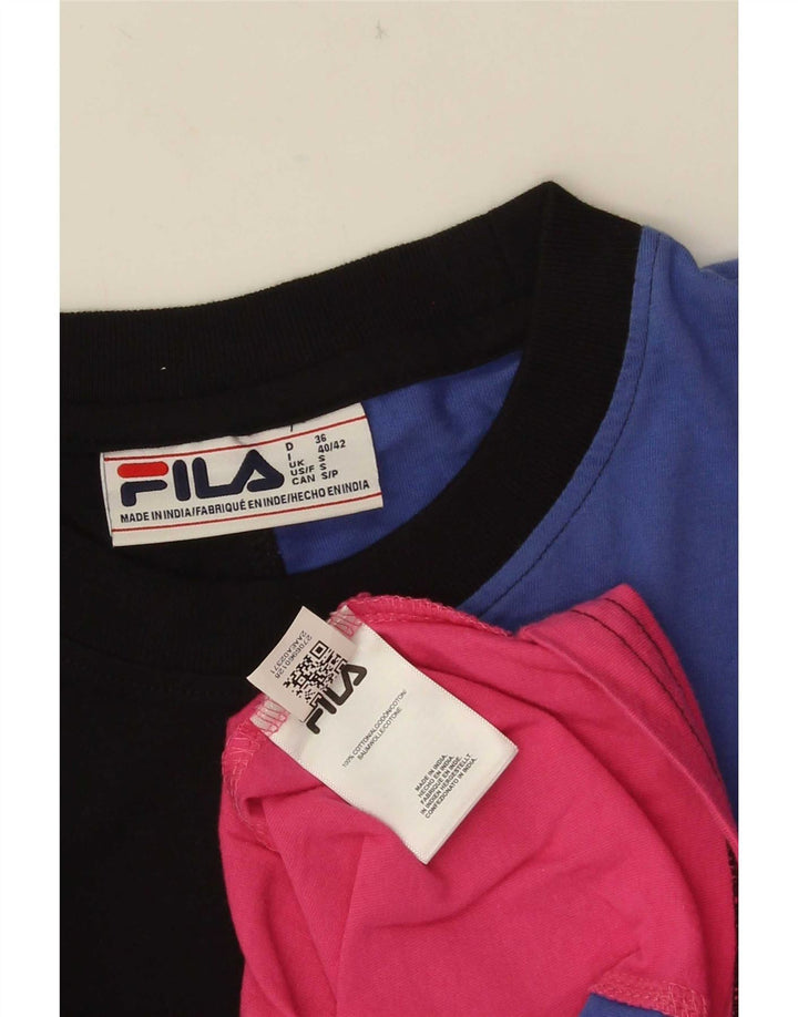 Tricou cu grafică Fila pentru bărbați Top mic, multicolor, bumbac color bloc
