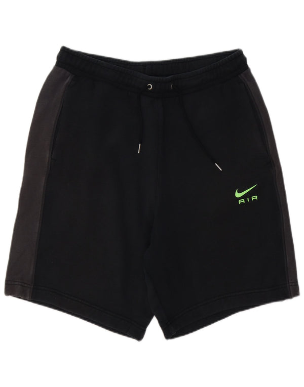 Pantaloni scurți sport NIKE pentru bărbați, mari, negru, color block, bumbac