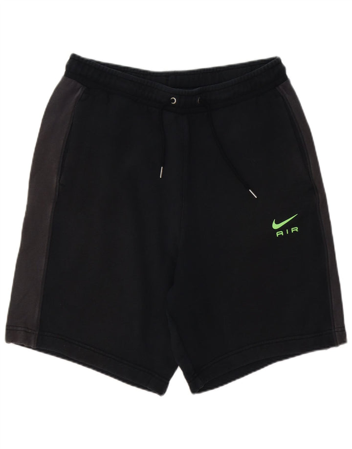 Pantaloni scurți sport NIKE pentru bărbați, mari, negru, color block, bumbac
