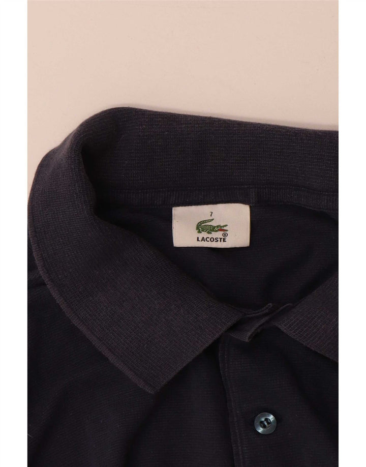 Tricou polo pentru bărbați Lacoste Mărimea 7 XL Bumbac bleumarin
