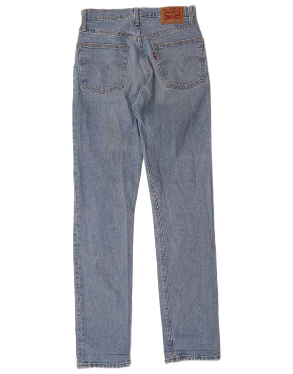 Blugi drepti pentru femei LEVI'S 501 W27 L32 Bumbac albastru