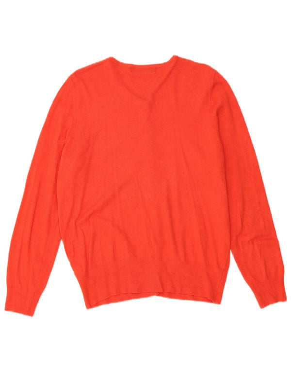 Pulover cardigan pentru femei Marks & Spencer UK 14 mare portocaliu viscoză