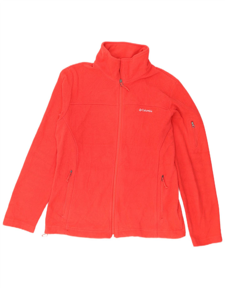 Jachetă fleece Columbia pentru femei UK 16, mare, roșu, poliester