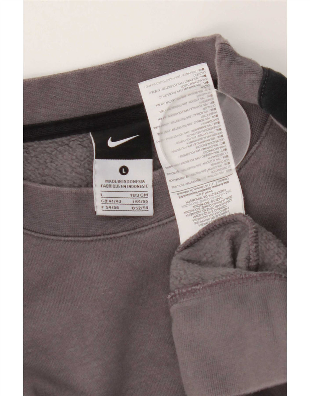 Pulover Nike pentru bărbați, mare, gri, color block, bumbac